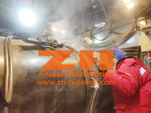 Induction Coil Heating for Pipeline Welding Work 